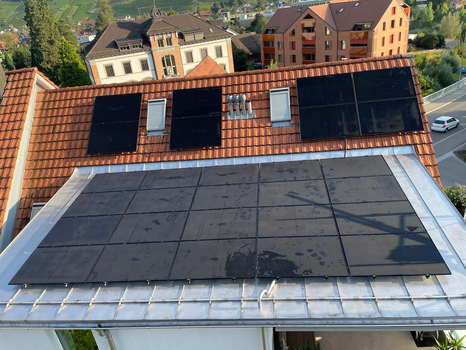 PV-Anlage  Aufdach-PV auf Garagendach